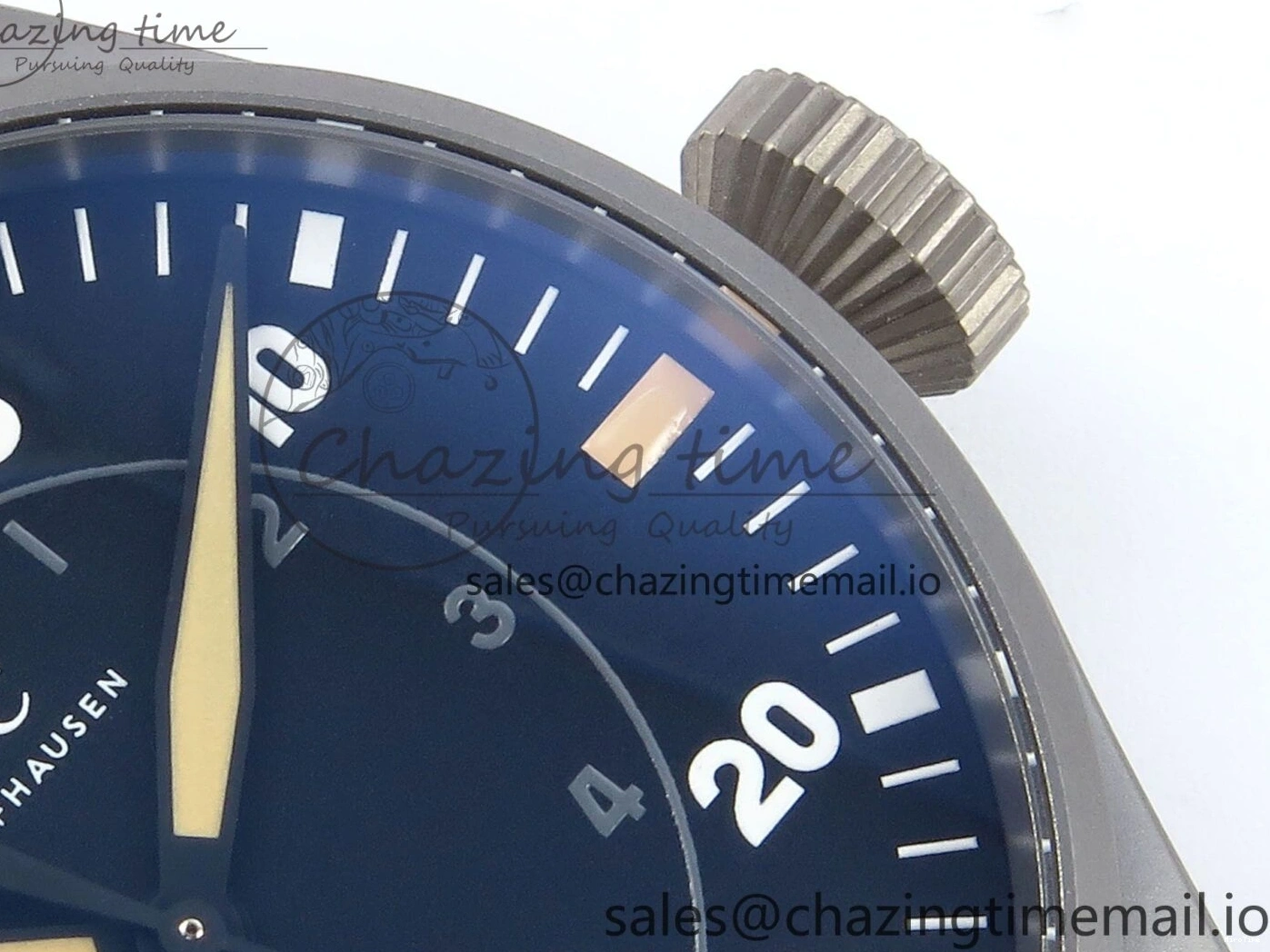 MIROTIME 0415 Big Pilot IW329701 M+F 1:1 Best Edition Black Dial on Brown Leather Strap MY RelaxedFit 7005